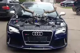 Deze RS7 met uitwendige turbo en 1.100 pk is de meeste absurde Audi die je ooit hebt gezien
