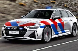 Dikke achtervolging: politie moet zijn Audi A6 flink op zijn staart trappen