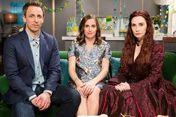 Melisandre uit Game of Thrones is niet de beste gast voor een babyshower