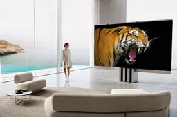 Een mega TV zonder grote aanwezigheid: de opvouwbare 4K tv van C-SEED