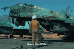 Oekraïense campagne gaat viral: 'Koop een straaljager voor me'