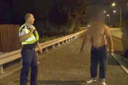 Dronken stel gaat politie te lijf bij de snelweg