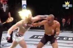 McGregor transformeert in een Super Sayian tijdens het gevecht met Alvarez