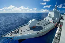 Het militaire leven op een hypermoderne Chinese destroyer