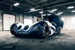 De Devel Sixteen is een blitse straaljager onder de automobielen