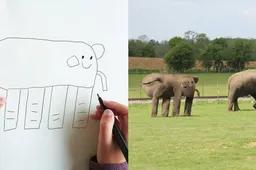 Vader maakt realistische beelden van de tekeningen van zijn 6-jarige zoontje