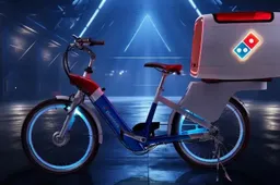 Domino's DXB e-bike: de revolutie in pizzabezorging met een ingebouwde oven