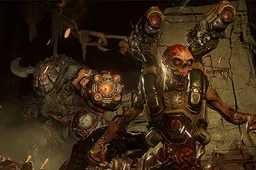Dikke guns, keiharde actie en vooral heel veel bloed in de gruwelijk vette DOOM multiplayer trailer