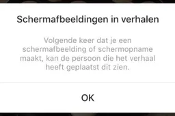 Instagram goes Snapchat: melding bij het maken van een screenshot