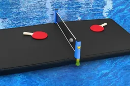 Drijvende pingpongtafel zorgt ervoor dat jouw potje beerpong niet in het water valt