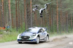 Drones met camera zorgen voor extreem vette beelden van de WRC