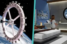 ’S Werelds eerste ruimtehotel met bars en bioscoop gereed in 2027