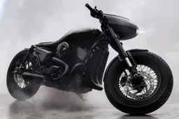 De Dark Side Motorcycle is de natte droom van Batman