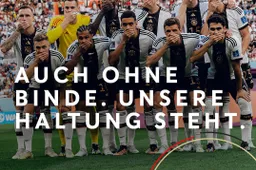 Het Duitse elftal is het niet eens met het verbod van de OneLove-band en maakt statement