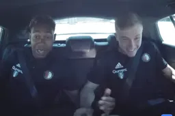 Spelers van Feyenoord flink in de maling genomen bij het krijgen van hun nieuwe auto