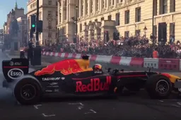 Formule 1 coureurs zetten het centrum van Londen op stelten