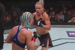 UFC-vechtster Justine Kish besluit de ring als wc te gebruiken