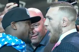 McGregor en Mayweather geven de fans wat ze willen op persconferentie