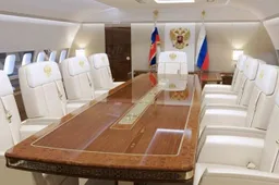 Privévliegtuig van Poetin is een vliegend vijf sterren hotel