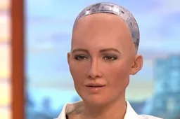 Deze robot is bijna mens en schoof aan bij Piers Morgan en Good Morning Britain