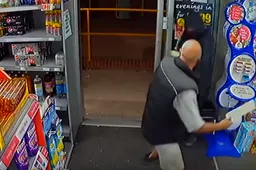 Winkelier mept gewapende overvaller zijn winkel uit met alleen een krant als wapen