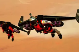Epic flashback: dudes vliegen met mach 3 over Dubai in duovlucht met Jetpack