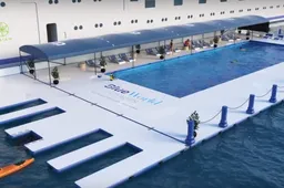 Dit cruiseschip krijgt een wel heel bijzonder zwembad