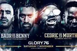 Badr Hari en Benjamin Adegbuyi op de vuist tijdens GLORY 76