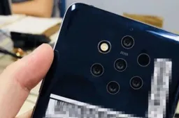 Foto gelekt van bizar uitziende Nokia met vijf lenzen achterop