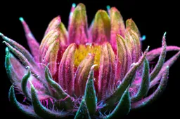 Door speciale fototechniek lijken deze planten zo uit Avatar te zijn geïmporteerd