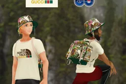 Je kan nu de nieuwe Gucci x The North Face collectie dragen op Pokémon Go