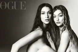 Naaktfoto zussen Gigi en Bella Hadid zorgt voor ophef social media