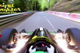 De vonken spatten er letterlijk vanaf bij deze epische hill climb race