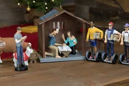 Meer hipster dan deze moderne kerststal wordt het niet