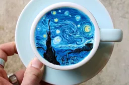 Deze Koreaanse kunstenaar kan alles met koffieschuim