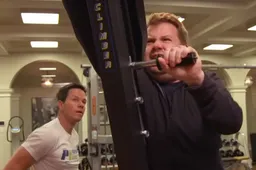 Eindbaas James Corden gaat midden in de nacht trainen met Mark Wahlberg