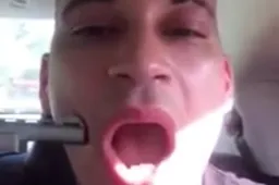 Rapper schiet zichzelf in z’n gezicht voor fame op het internet