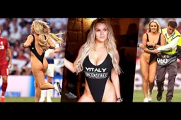 Beste beelden van Champions League finale streaker: Kinsey Wolanski