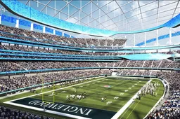 Het duurste stadion ooit gaat gebouwd worden in Los Angeles en kost 2,3 miljard euro