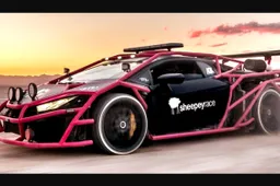 De Unicorn V3 Twin Turbo Lamborghini klaar voor de rally