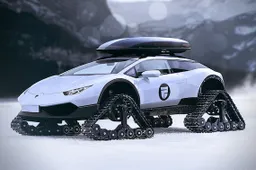 Lamborghini Huracan met rupsbanden? Why not