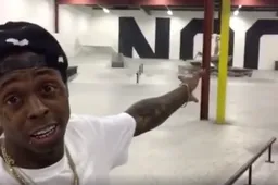 Lil Wayne vindt het skatepark in Amsterdam-Noord het vetste ooit
