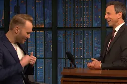 Arjen Lubach was te gast bij Late Night with Seth Meyers en dat was zwaar geniaal