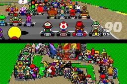 Mario Kart met 101 spelers is pure chaos