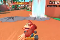 Mario Kart kun je strak ook via je telefoon tegen elkaar spelen