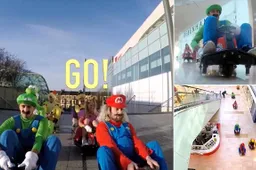 Winkelcentrum in Londen wordt op z'n kop gezet door Mario Kart flashmob