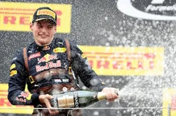 Nababbelen met Max Verstappen over z’n tweede plaats in de GP van Oostenrijk