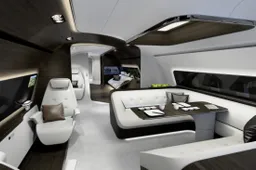 Deze privéjet van Mercedes is een villa in het luchtruim
