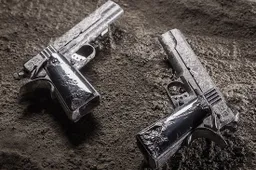 Deze semi-automatische pistolen zijn gemaakt van meteorietsteen