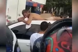 Politie arresteert naakte automobilist na wilde achtervolging